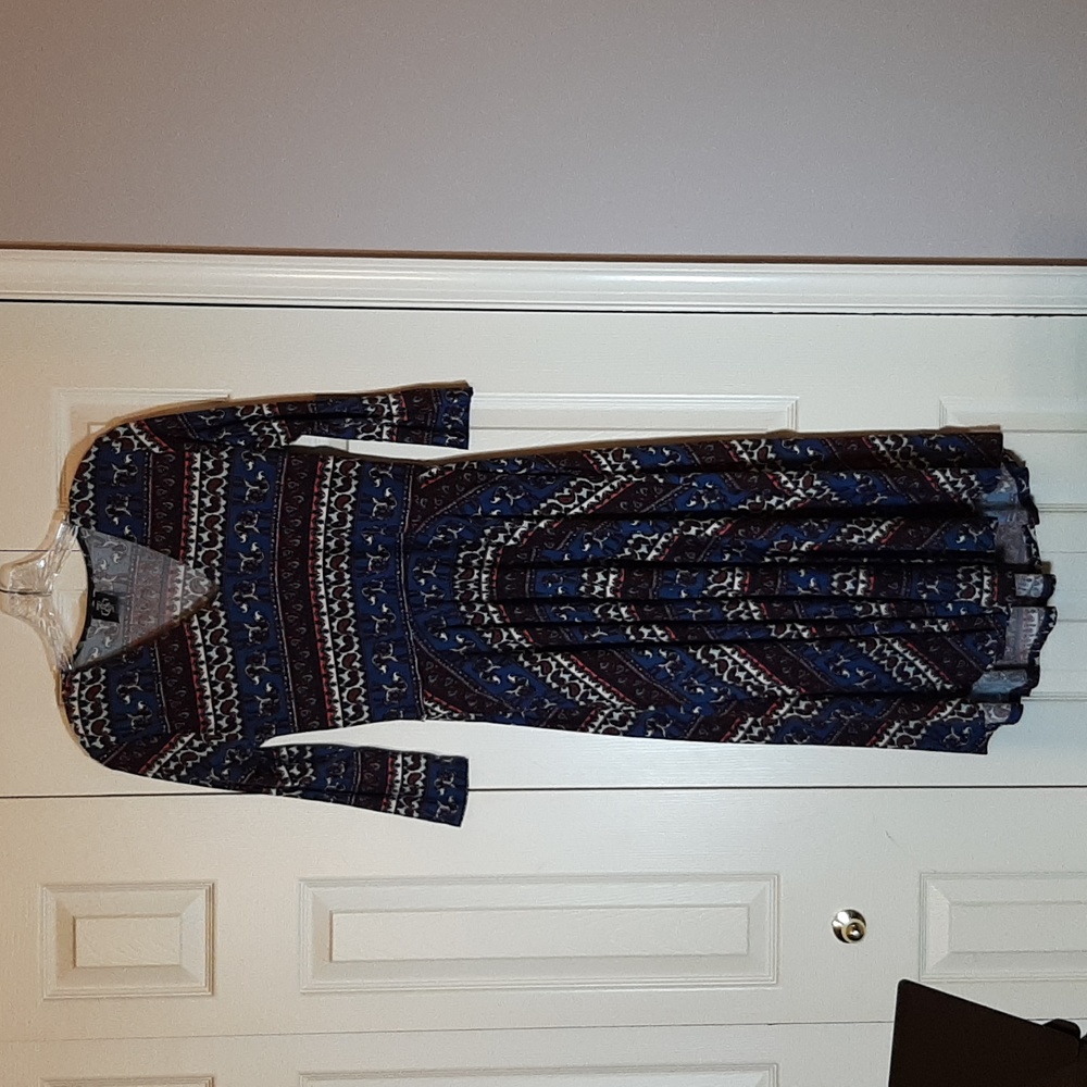 Elephant and Paisley Striped Dress